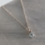 Aquamarine Round Minimal Necklace - Vojé Jewelry