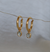 Green Amethyst Hoop Earrings - Vojé Jewelry