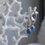 Kyanite Silver Hoop Earrings - Vojé Jewelry