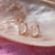 Rose Quartz Candy Stud Earrings - Vojé Jewelry