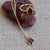Garnet Drop Necklace - Vojé Jewelry