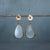 Moonstone Gold Detailed Statement Earrings - Vojé Jewelry