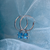 Blue Dream Thin Topaz Hoops - Vojé Jewelry